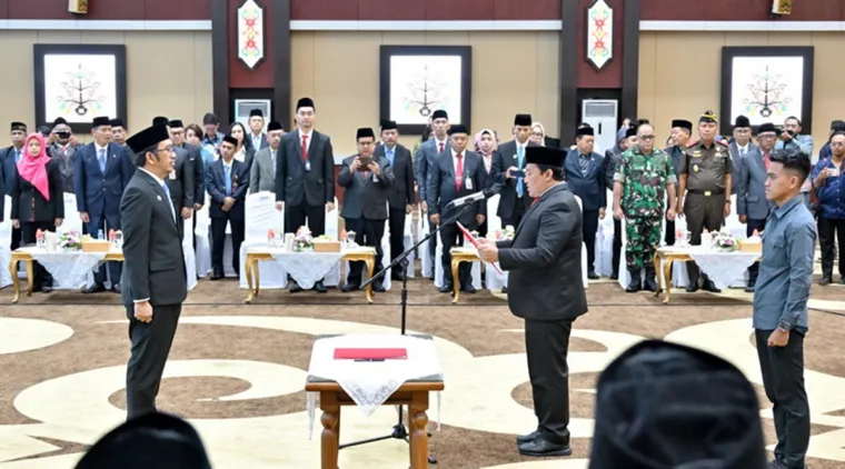 Pengukuhan Kepala Perwakilan BPKP Kalteng Dihadiri Leonard, Jadi Langkah Awal Sinergi Pembangunan