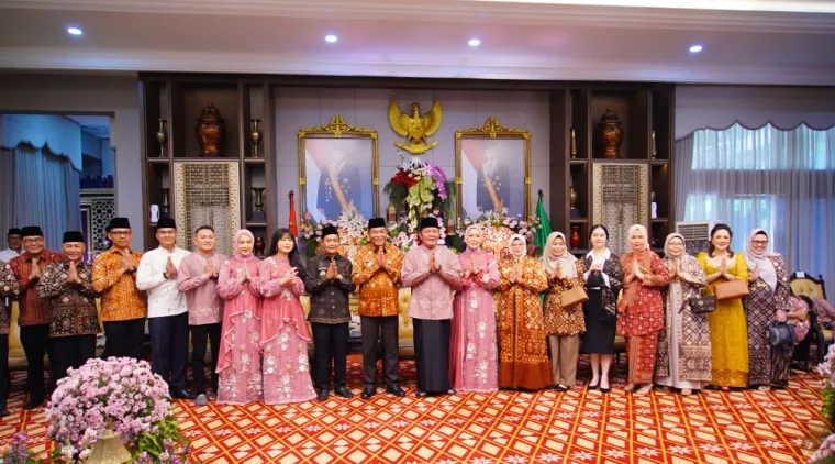Silaturahmi Idul Fitri, Bupati Muba Boyong Forkopimda Kunjungi Gubernur dan Forkopimda Sumsel
