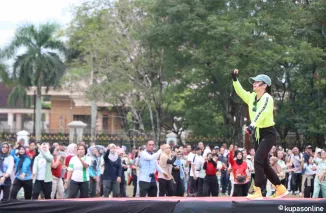 ASN Kalimantan Tengah Gelar Senam Bersama untuk Tingkatkan Kesehatan dan Semangat Kerja