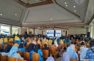 Kapolsek Indaralaya  Pimpin Langsung Pengamanan Kunker Menteri Kependudukan Kepala BKKBN