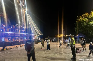 Pengamanan Wisatawan Usai Dinner Cruise di Dermaga Timur Pelabuhan Benoa