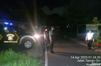 Polsek Kuta Selatan Gelar Patroli Subuh, Antisipasi Trek-trekan dan Gangguan Kamtibmas