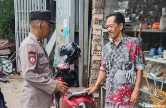 Polsek Tanjung Batu Sampaikan Himbauan Kamtibmas kepada Warga Kecamatan Tanjung Batu