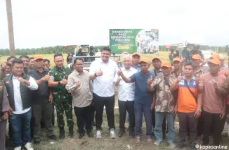 Presiden Prabowo Pimpin Panen Raya Nasional, Gubernur Sumut dan Bupati Sergai Tegaskan Komitmen Swasembada Pangan