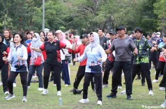 Senam Bersama ASN Pemprov Kalteng untuk Kesehatan dan Solidaritas