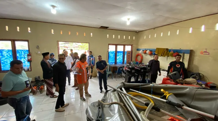 Komisi A DPRD kota Payakumbuh melakukan kunjungan kerja ke kantor BPBD setempat, Jumat 2 April 2025.