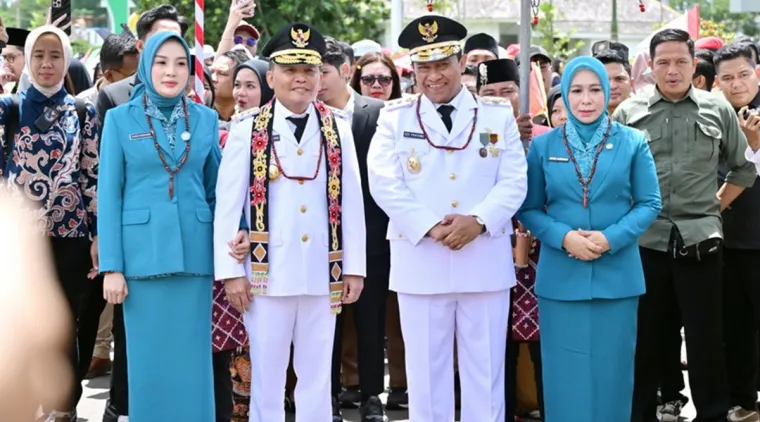 Simbol Persatuan Masyarakat, Penyambutan Gubernur dan Wakil Gubernur Kalteng Berlangsung Khidmat