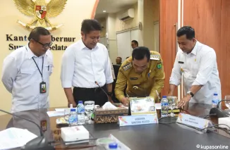 Gubernur Herman Deru Realiasikan Pembagian Porsi  Saham 10 Persen  Pengelolaan Minyak dan Gas Bumi Wilayah Kerja Rimau