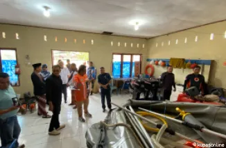 Komisi A DPRD kota Payakumbuh melakukan kunjungan kerja ke kantor BPBD setempat, Jumat 2 April 2025.