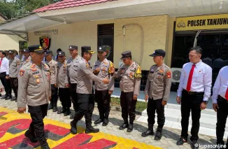 Kapolres Ogan Ilir AKBP Bagus Suryo Kunker ke Polsek Tanjung Batu Dalam Rangka Buat Video Konten Inovasi