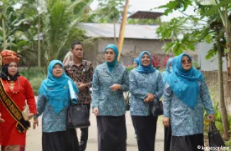 Tim Penilai Provinsi Sumatera Barat dalam rangka penilaian Lomba Ketua Kelompok Dasawisma tingkat provinsi, Rabu 30 April 2025.