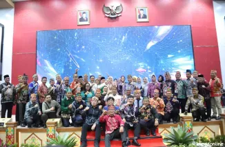 Kepala BKD Kalimantan Tengah, Lisda Arriyana, Hadiri Serah Terima Jabatan Gubernur dalam Suasana Ramah Tamah