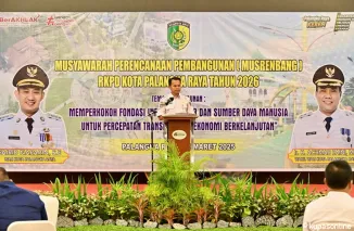 Pemprov Kalteng Dorong Palangka Raya Jadi Pusat Transformasi Pembangunan Berbasis Kearifan Lokal