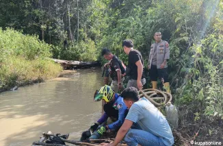 Jajaran Polres Solok Selatan Razia Tambang Emas Ilegal