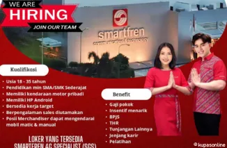 Smartfren Buka Lowongan! Posisi SGS & SDS Tersedia untuk Kamu yang Aktif dan Siap Tantangan!