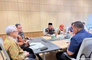 Bupati Safni Sikumbang bersama anggota DPR RI Dapil Sumbar II, Ade Rezki Pratama menyambangi Kementerian Kesehatan RI, Senin 5 Mei 2025.