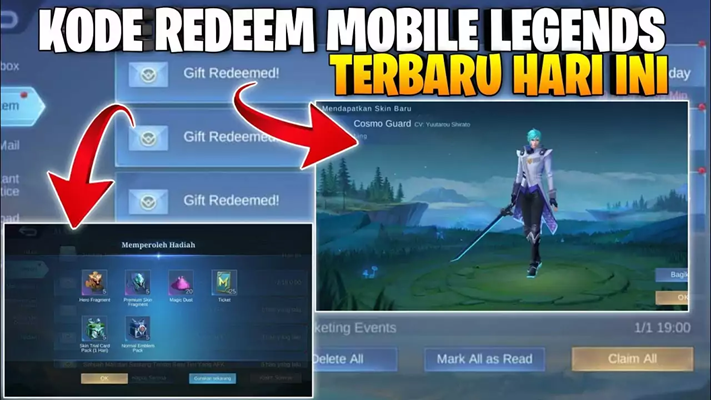 Kode Redeem Mobile Legends Terbaru, Jumat 26 April 2024, Dapatkan Hadiah Menarik Didalamnya Secara Gratis!!!(Foto: Dok istimewa)