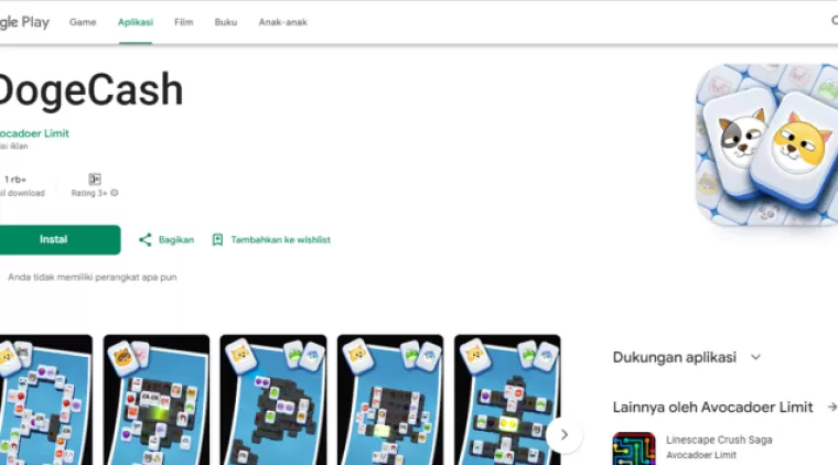 Cukup Dengan Login, Bisa Mendapatkan Saldo Dana 58.000 Secara Gratis dengan Game Penghasil Uang Doge Cash!