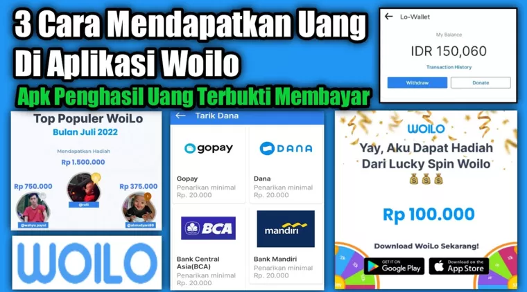 Cuma Like Postingan Tiktok dan Insatgram, Bisa Dapatkan Uang Jutaan Ruiah Setiap Bulannya dengan Aplikasi Woilo!(Foto: Dok istimewa)