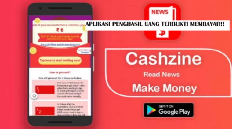 Hasilkan Uang Hingga Rp500 Ribu Dalam Sehari Hanya dengan Membaca di Aplikasi Penghasil Uang Cashzine!!