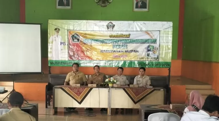 Gelaran sosialisasi PBB P2 dari Bapenda Kab Blitar di Kec Wlingi