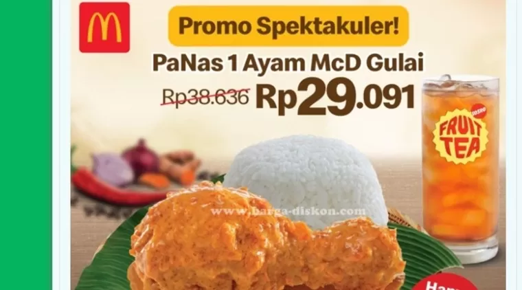 Makan Ayam McDonalds PaNas Plus Ayam Gulai dan Minuman Nikmat Cuma Rp.29.000, Promo Spektakuler!