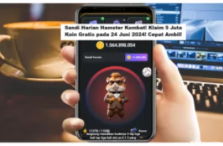 Sandi Harian Hamster Kombat! Klaim 5 Juta Koin Gratis pada 24 Juni 2024! Cepat Ambil! (Foto: Yt Herz Id)