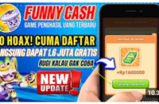 TERBUKTI MEMBAYAR! Cuman Daftar Langsung Dapat Rp1,6 Juta di Game Penghasil Uang Funny Cash! (Foto: Yt Herz Id)