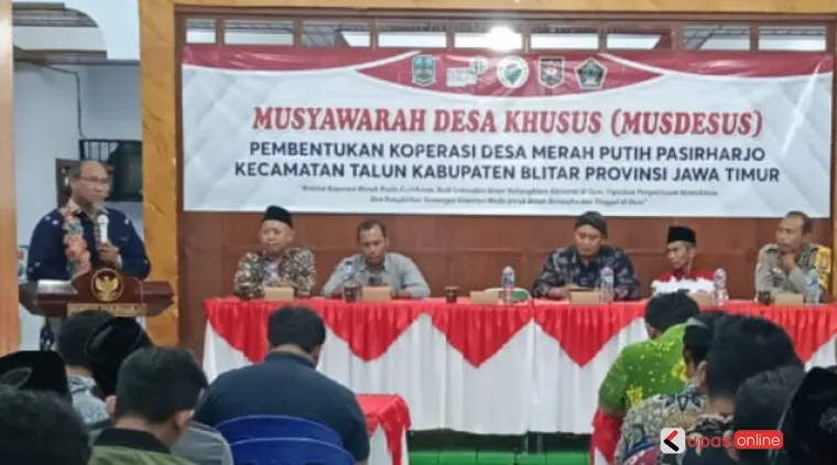 Misses us pembentukan Koperasi Merah Putih Desa Pasirharjo, Kecamatan Talun Kabupaten Blitar