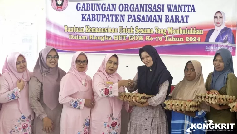 Aksi GOW Kabupaten Pasaman Barat Rayakan HUT ke-16, Bagikan Sembako bagi Warga yang Membutuhkan