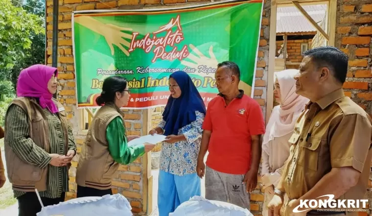 LKKS Kota Pariaman Gandeng Indo Jalito Peduli Bedah Rumah di Kota Pariaman