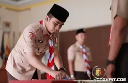Pengukuhan Pengurus Kwartir Ranting Pramuka Lubuk Sikarah, Membangun Semangat Kepemimpinan Generasi Muda