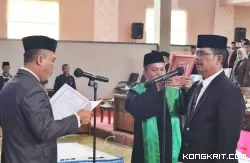 Rapat Paripurna Istimewa, M. Nur Resmi Gantikan Aandri Saputra di DPRD Kabupaten Dharmasraya