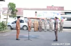 Wakil Walikota Solok Pimpin Apel Siaga Pemilu 2024 di Mako Satpol PP Kota Solok