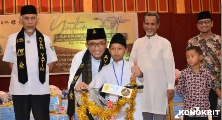Hadiri Yatim Fest 2024, Hendri Septa Motivasi Ratusan Anak Yatim di Kota Padang,