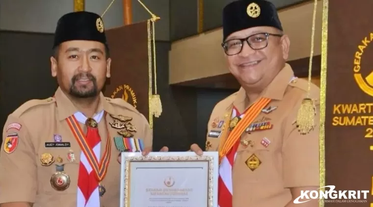 Kwarcab Gerakan Pramuka Kota Padang Raih Penghargaan Tergiat II di Tingkat Provinsi 2023