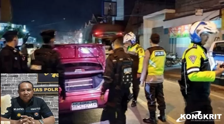 Personel Gabungan Polres Tulungagung gencar Lakukan Patroli dan Razia malam hari. (Insert : Kasi Humas Polres Tulungagung, Iptu Mujiatno)