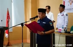 Bupati Dharmasraya Kukuhkan Rangkaian Perubahan Struktural, 37 Pejabat Diumumkan