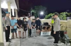 6 Pemuda yang gunakan Sound Sistem saat ronda sahur dilakukan pembinaan di Mapolsek Campurdarat