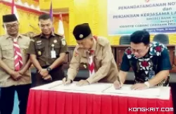 Kwarcab Gerakan Pramuka Pasaman Barat Menandatangani Kerjasama dengan Bank Mandiri untuk Layanan KTA Digital