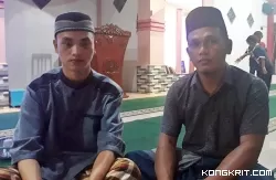 Muallaf Dari Mentawai Berceramah di Masjid Istiqomah Sawah Gadang, Koto VII Sijunjung