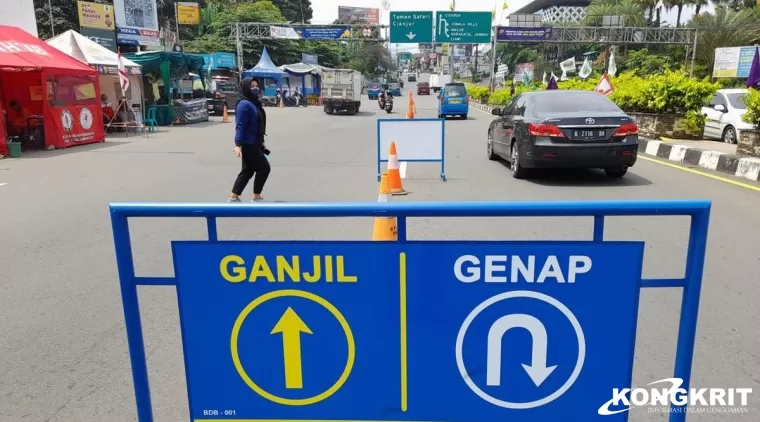 Ilustrasi ganjil-genap. (Foto: detik.com)