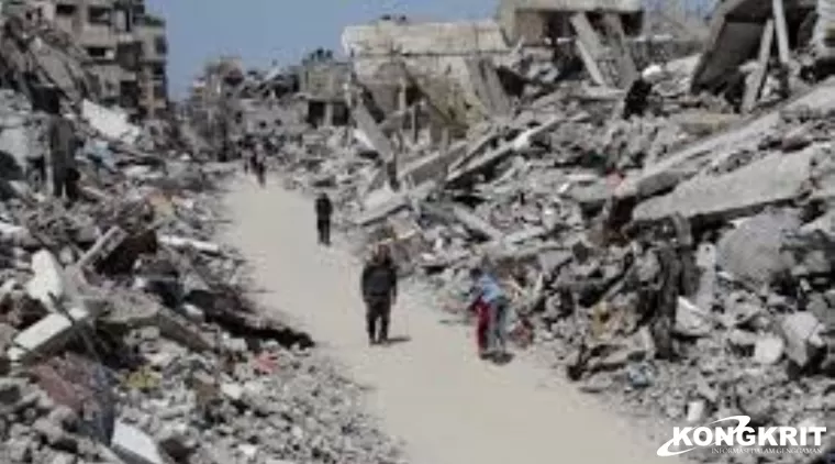 Suasana di Palestina. (Foto: Reuters)