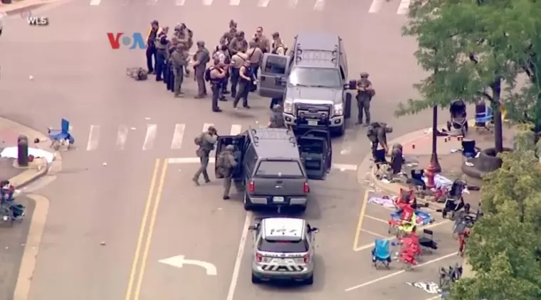 Penembakan massal di Chicago. (Foto: Republika)