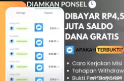 Ilustrasi Aplikasi Penghasil Saldo DANA Gratis - Honeygain (foto: Youtuber Naufal354/Canva)