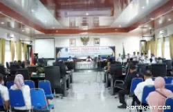 Rapat Paripurna Pembahasan Laporan Keterangan Pertanggung Jawaban Pj. Wali Kota Tebingtinggi tahun 2023