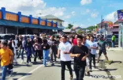 Ikuti Simulasi, Warga dan Siswa Sekolah di Kota Padang Berlarian Menuju Zona Aman Tsunami