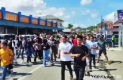 Ikuti Simulasi, Warga dan Siswa Sekolah di Kota Padang Berlarian ke Zona Aman Tsunami