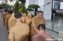 Pemko Pariaman Gelar Apel dan Saling Bermaafan pada Hari Pertama Masuk Kerja Pasca Libur Lebaran