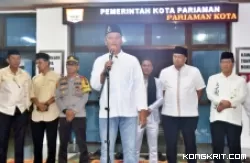 Pemko Pariaman Tetap Gelar Takbiran Keliling Meskipun Diguyur Hujan Lebat